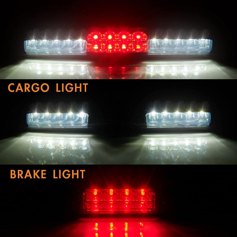 Cxdar Third 3rd Brake Light, LED High Mount Stop Light for 1999-2007 Chevy Silverado GMC Sierra 1500 2500 3500 HD Classic, Rear Center Cab Roof Tail Cargo Lamp, Smoke Lens - Image 4